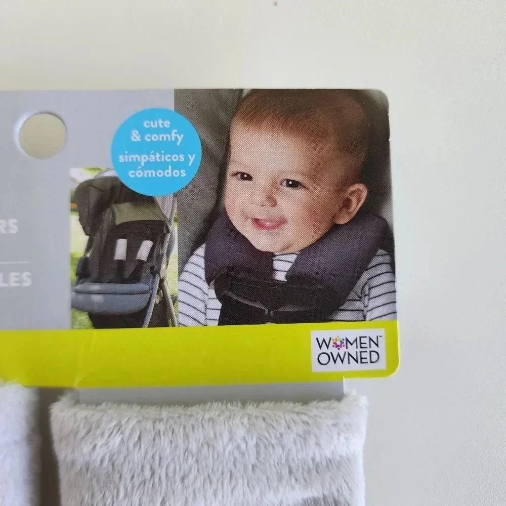 New On The Gold Bug Reversible Strap Covers Gray Baby Seat Padded Washable Solid